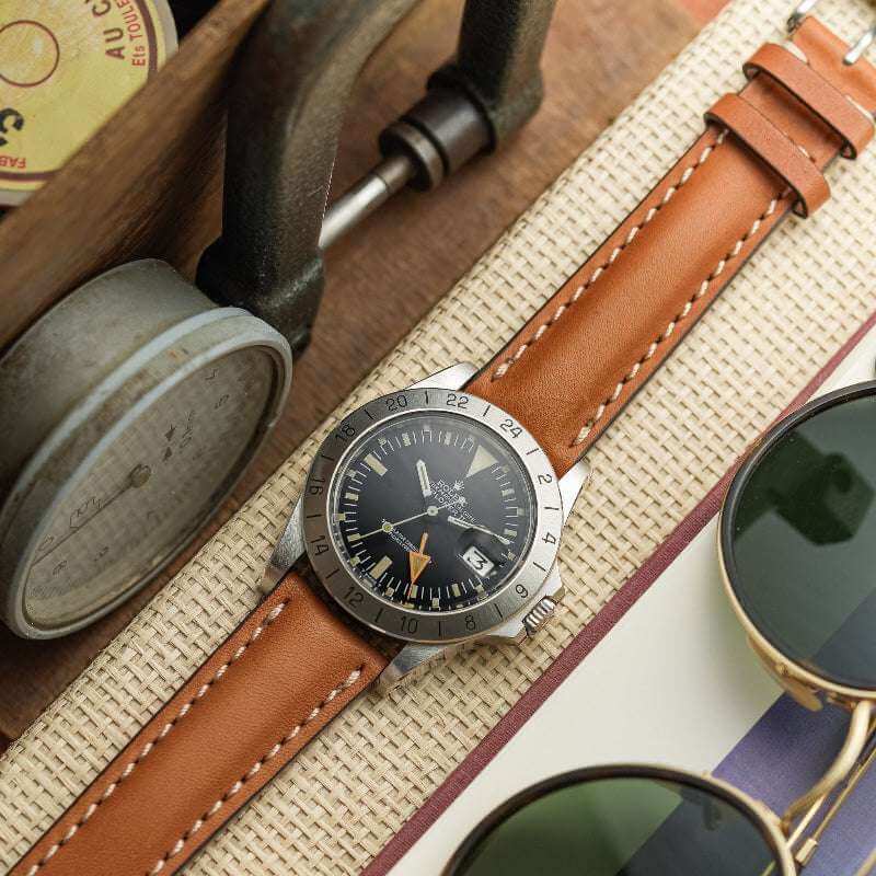 Discount Elegance Leather 20 mm Replacement Watch Strap HA7123RG-4_K0022670 main image 0