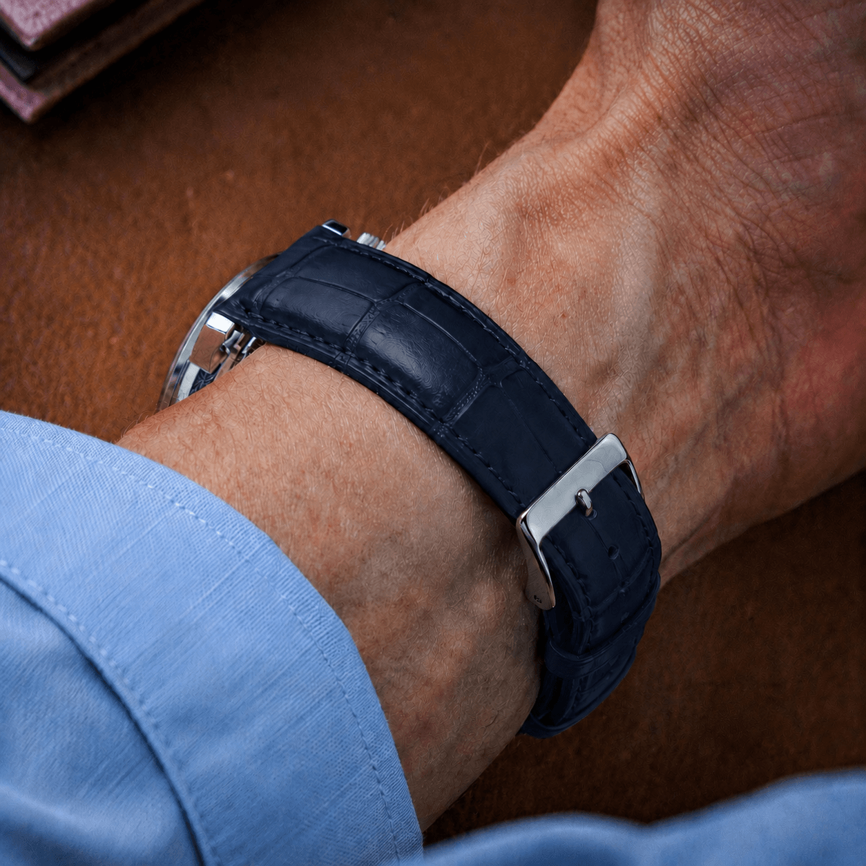 Full-Cut Alligator Leather Strap – Limited Edition Colors