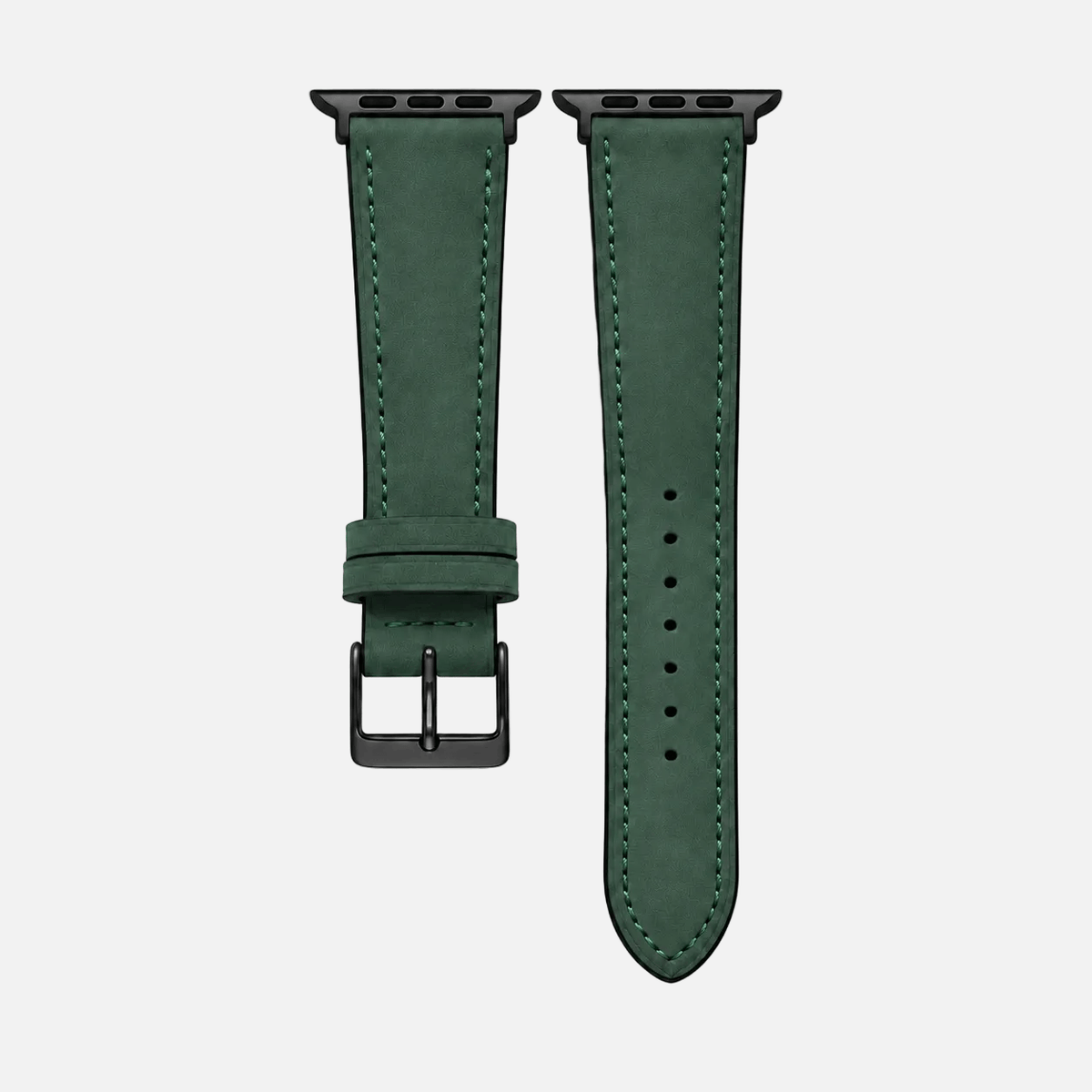 Mountain Apple Watch Lederarmband – Dunkelgrün