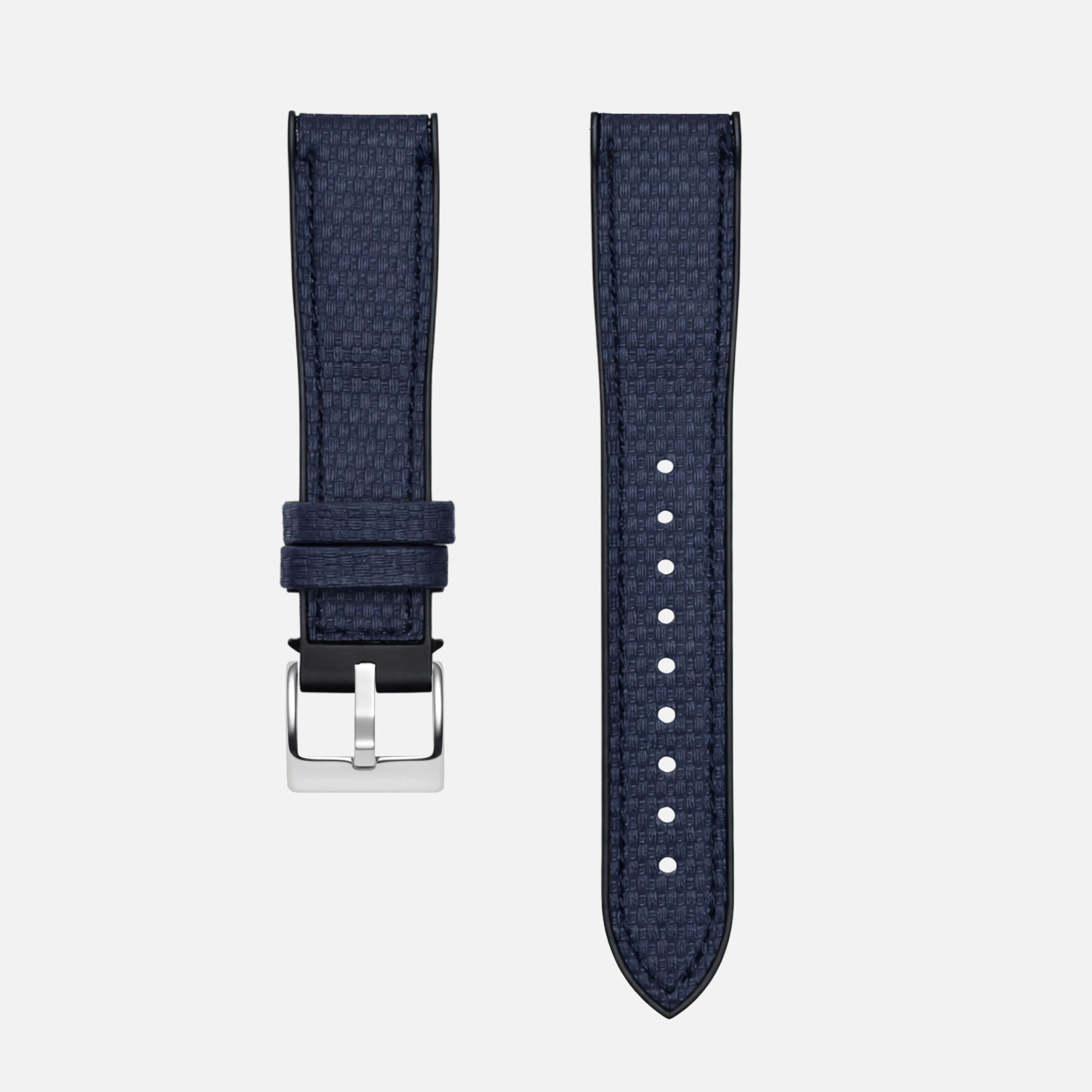 Triton – wasserfestes Performance-Uhrenarmband in Marineblau, robust und für den Alltag konzipiert, hergestellt im Bayerischen Wald.