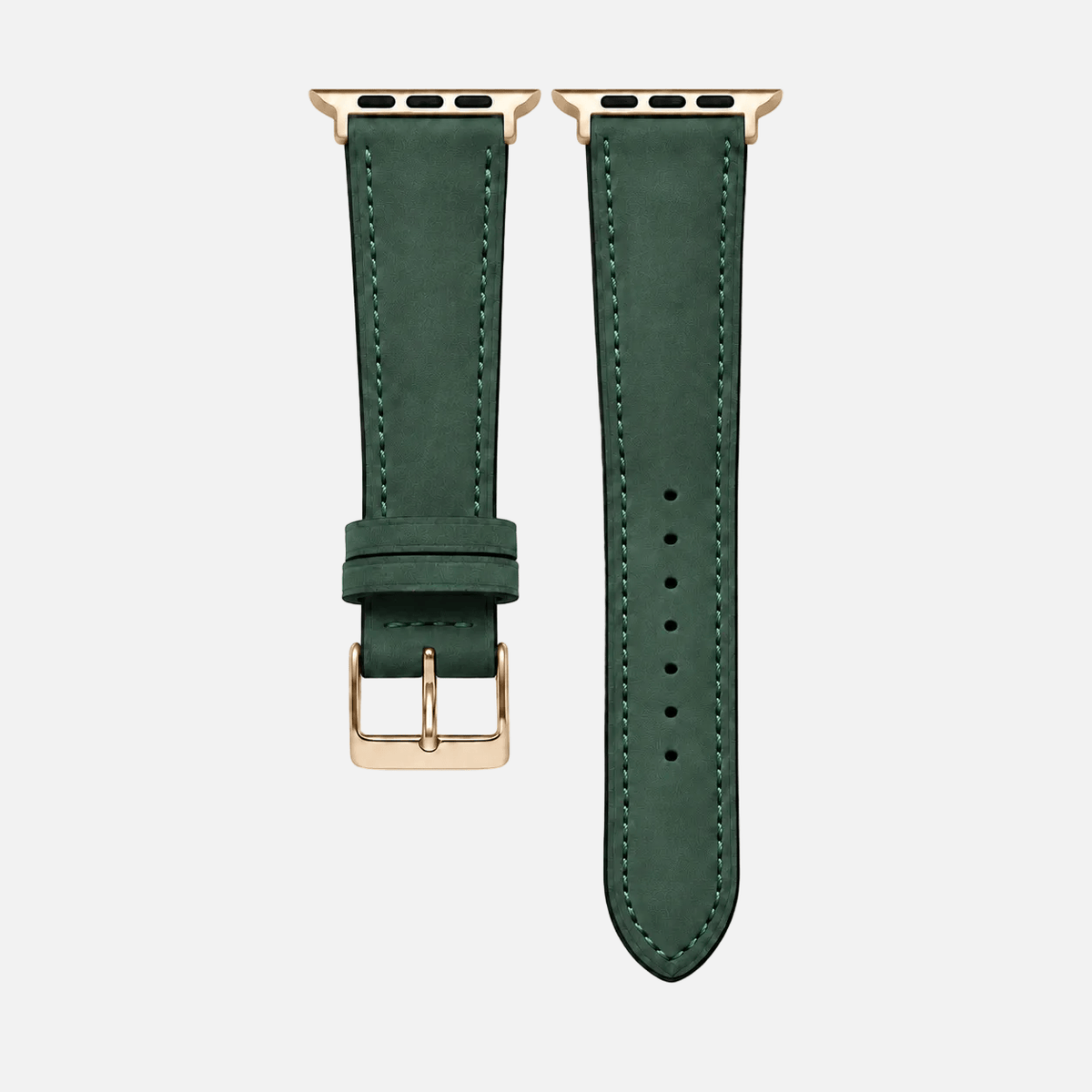 Mountain Apple Watch Lederarmband – Dunkelgrün