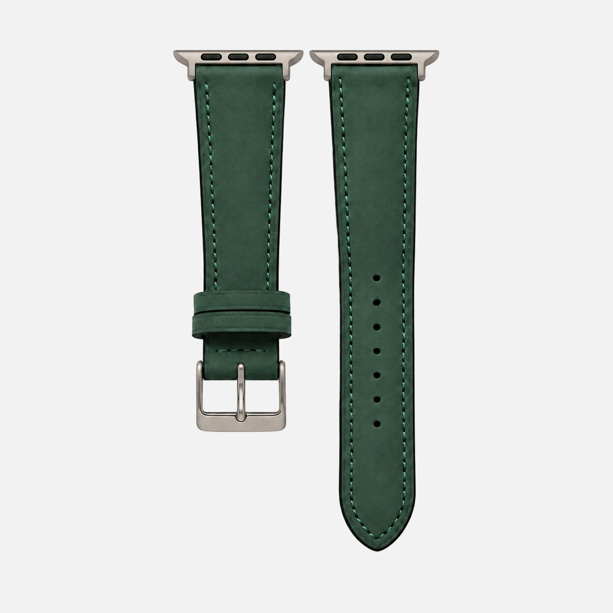 Mountain Apple Watch Lederarmband – Dunkelgrün