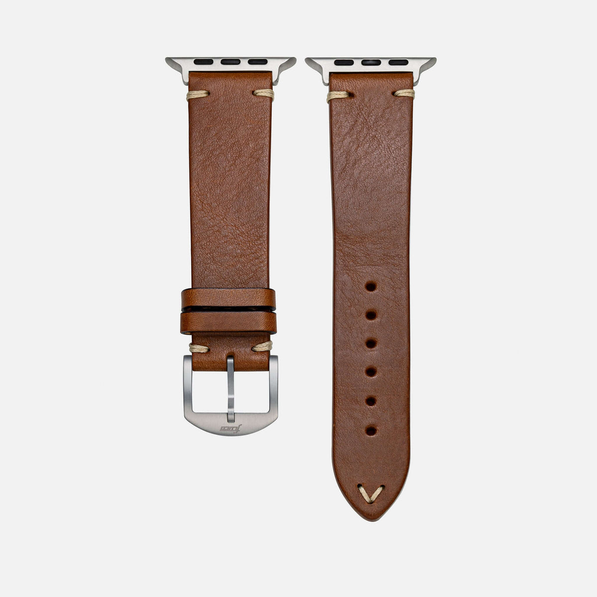 Hunter Apple Watch Armband Leder Hellbraun