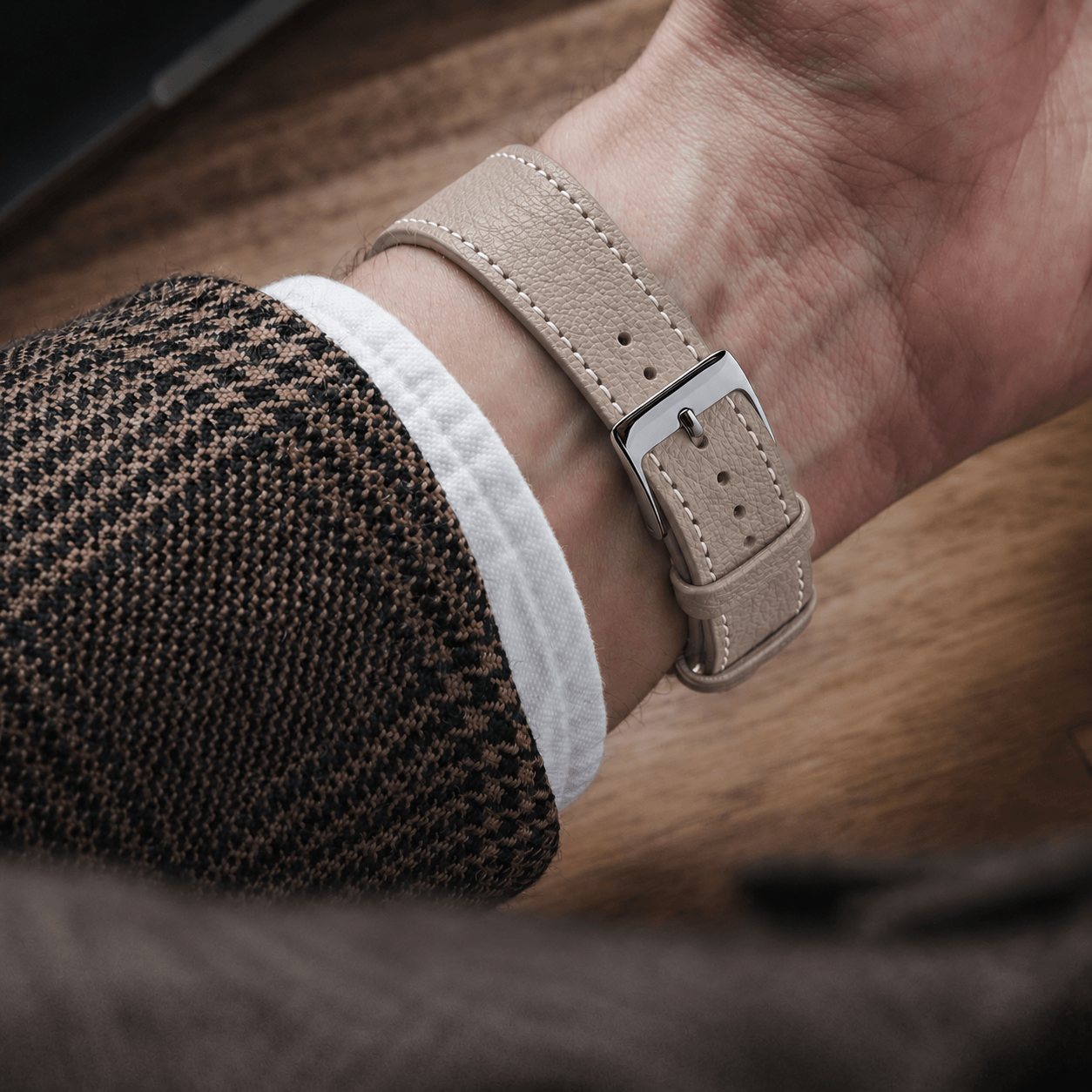 Biarritz – Watch strap made of French goatskin