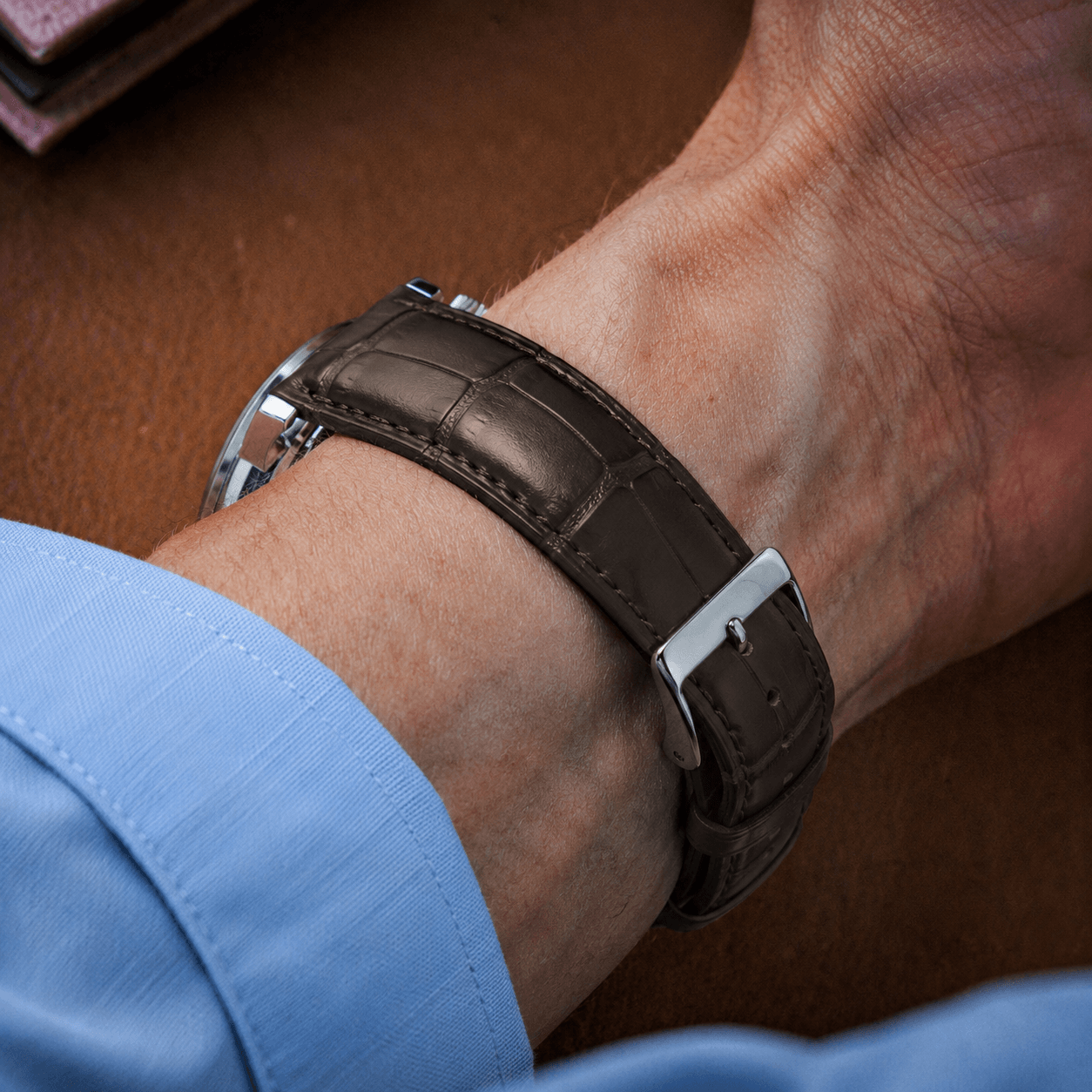 Full-Cut Alligator Leather Strap – Limited Edition Colors