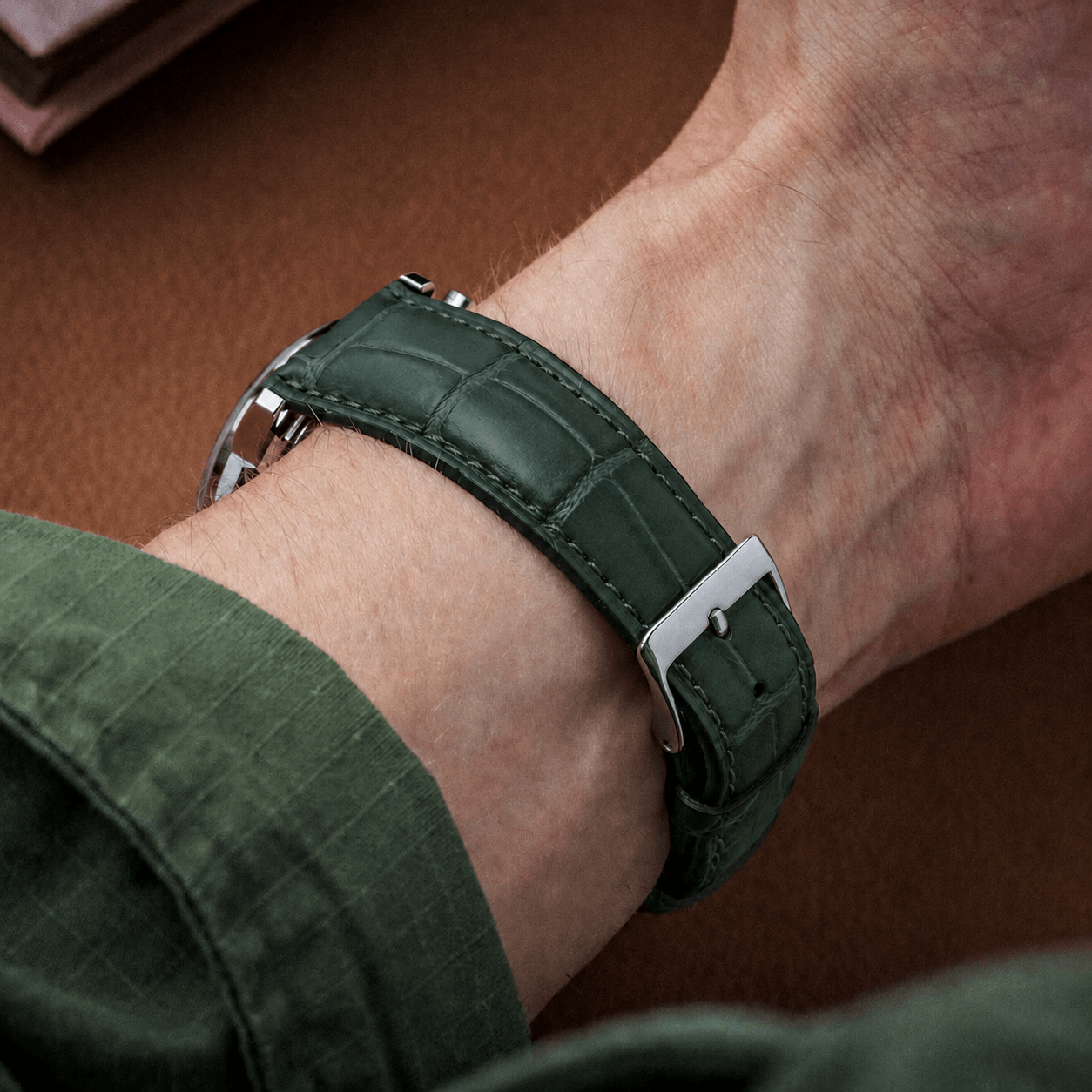 Full-Cut Alligator Leather Strap – Limited Edition Colors