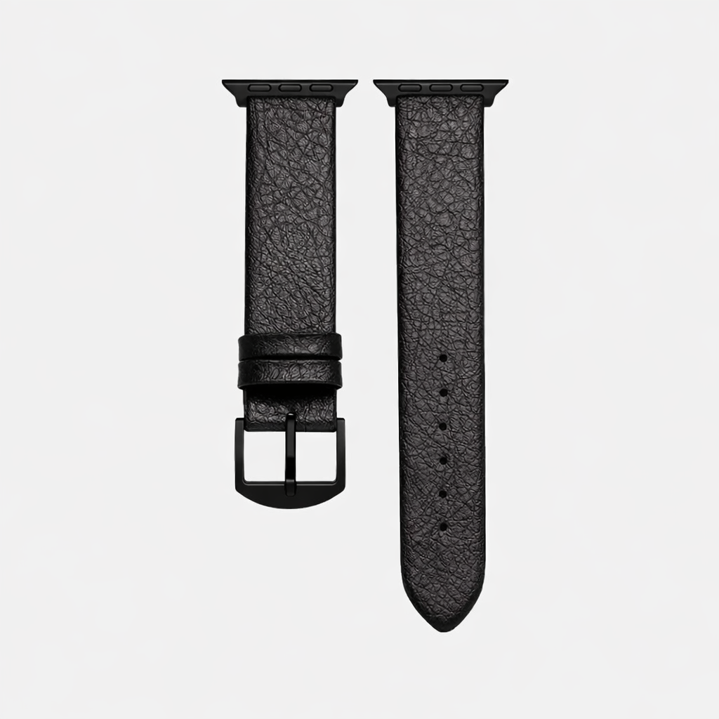 Apple Watch Vegan Leather Strap made from Wine Leather – Black