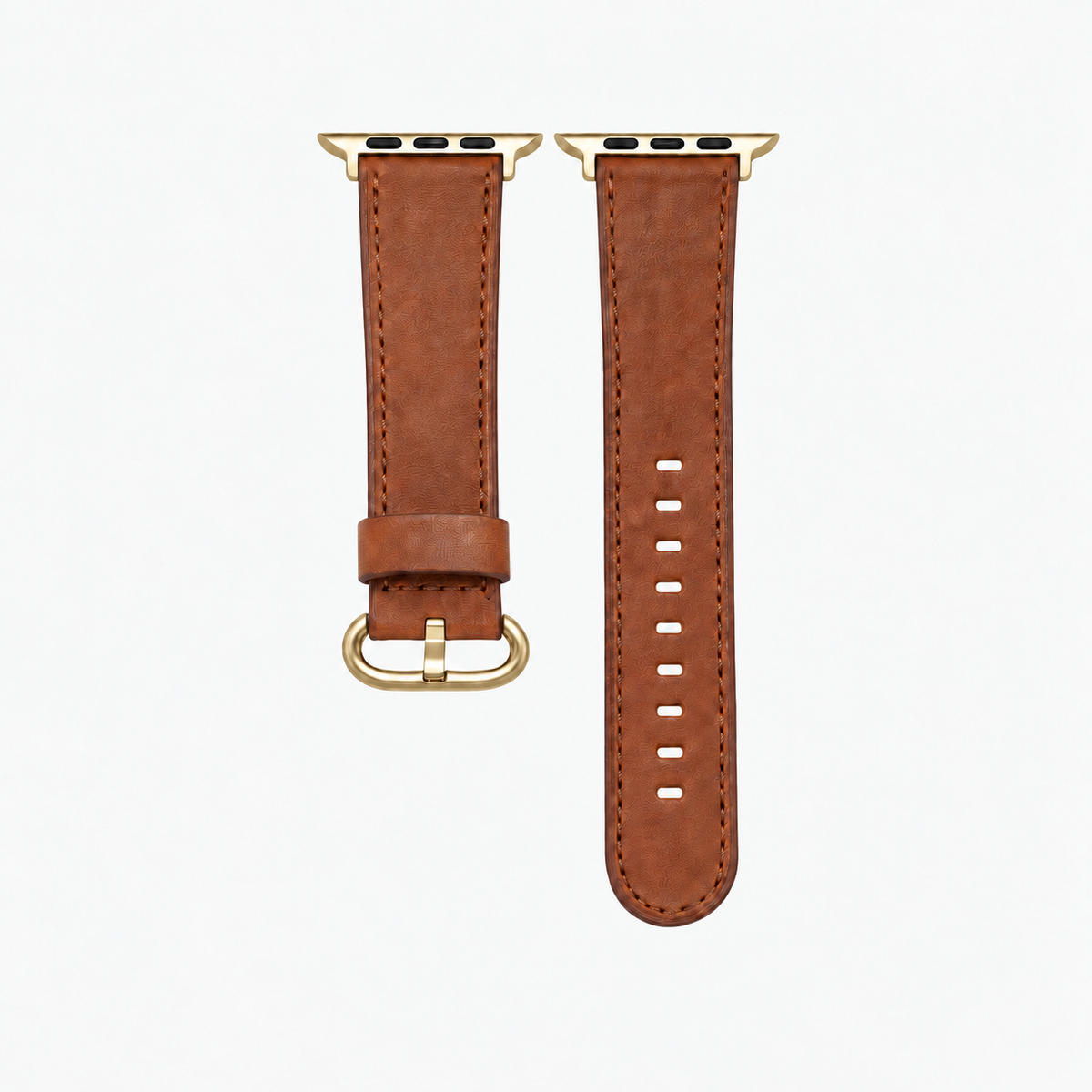 Saddle brown Apple Watch leather strap - Bidart