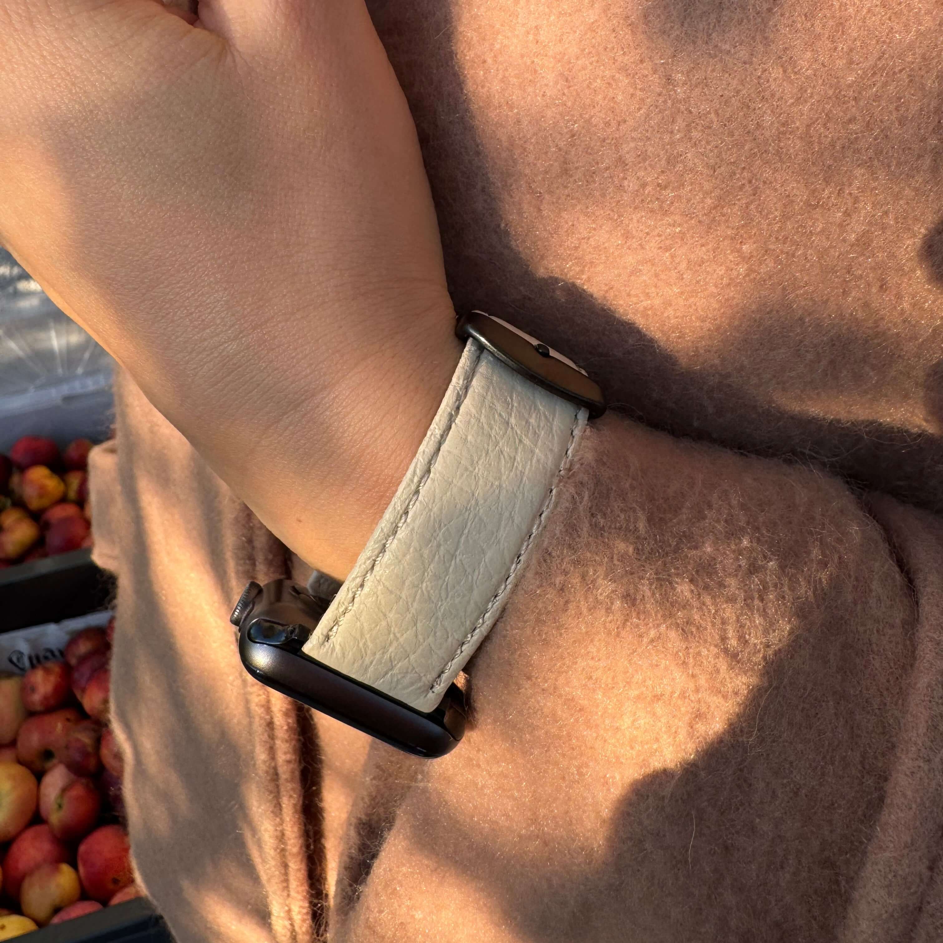 Uhrenarmband Apple Watch – Handgefertigtes Hirschleder