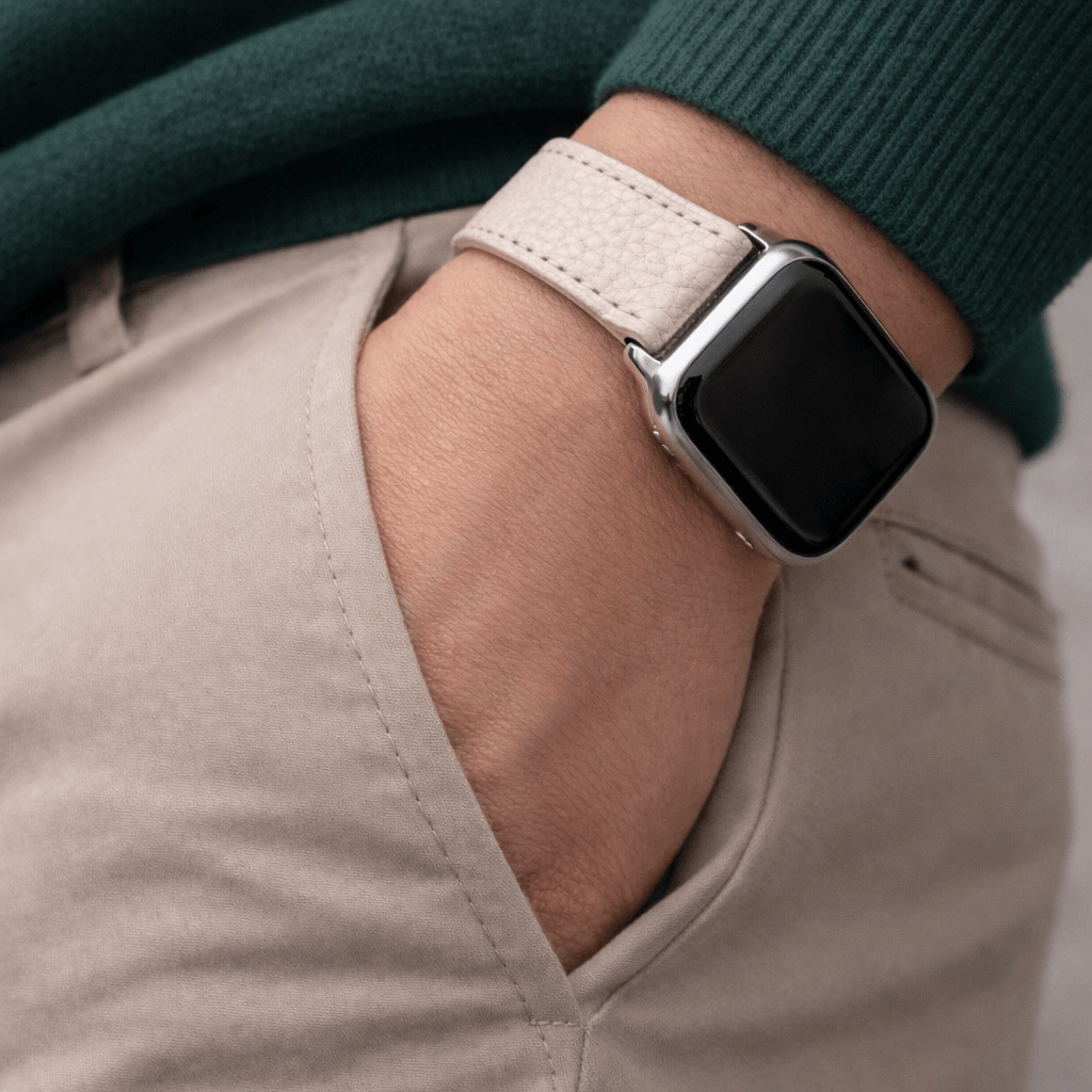 Uhrenarmband Apple Watch – Handgefertigtes Hirschleder, elegant und komfortabel, italienisches Hirschleder, moderne Eleganz für Apple Watch