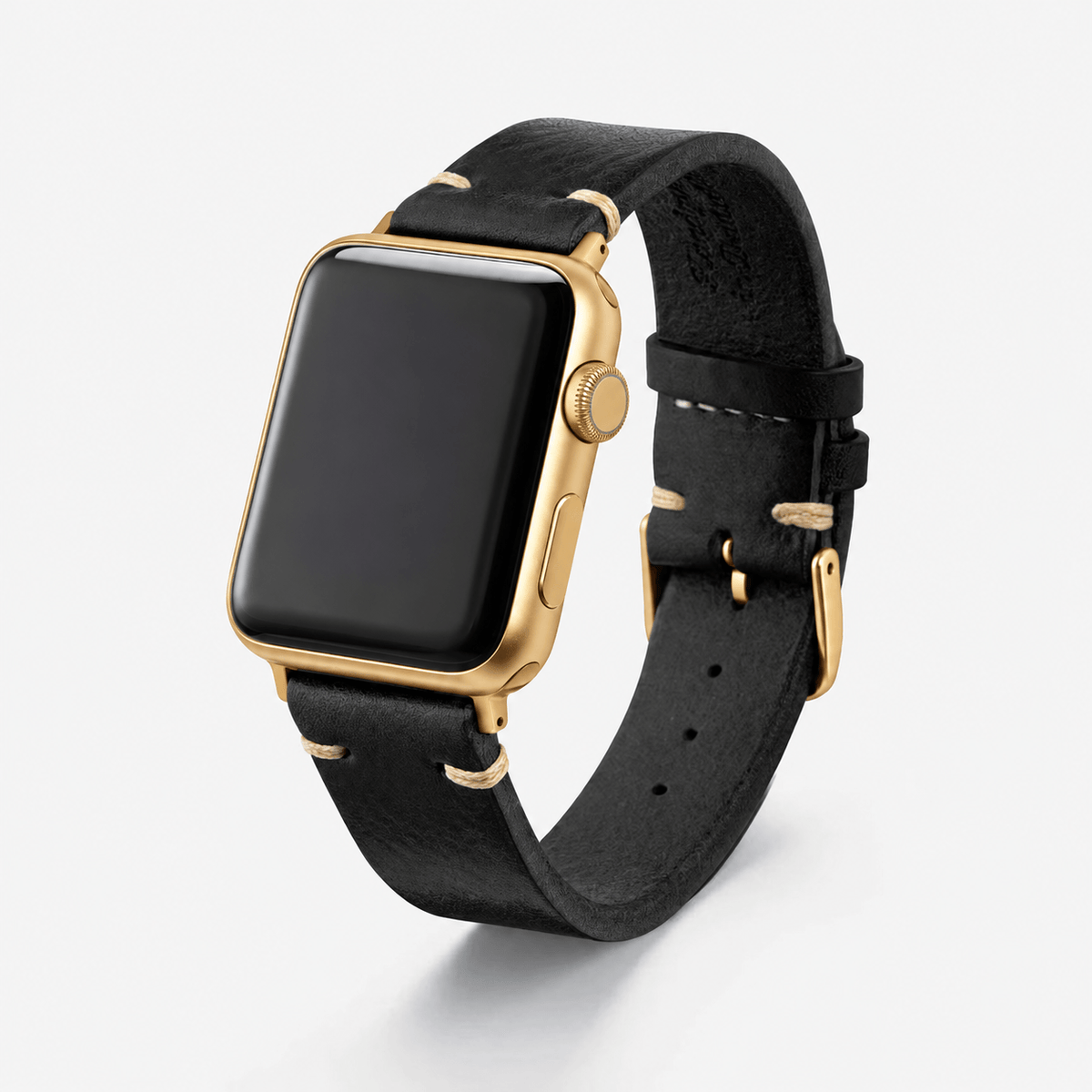 Hunter Apple Watch Band Leather Black