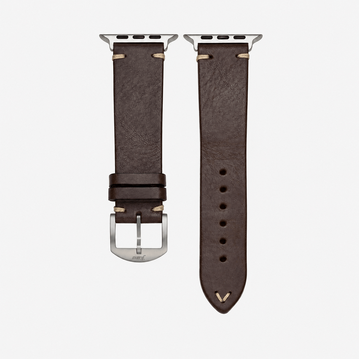Hunter Apple Watch Armband Leder Dunkelbraun