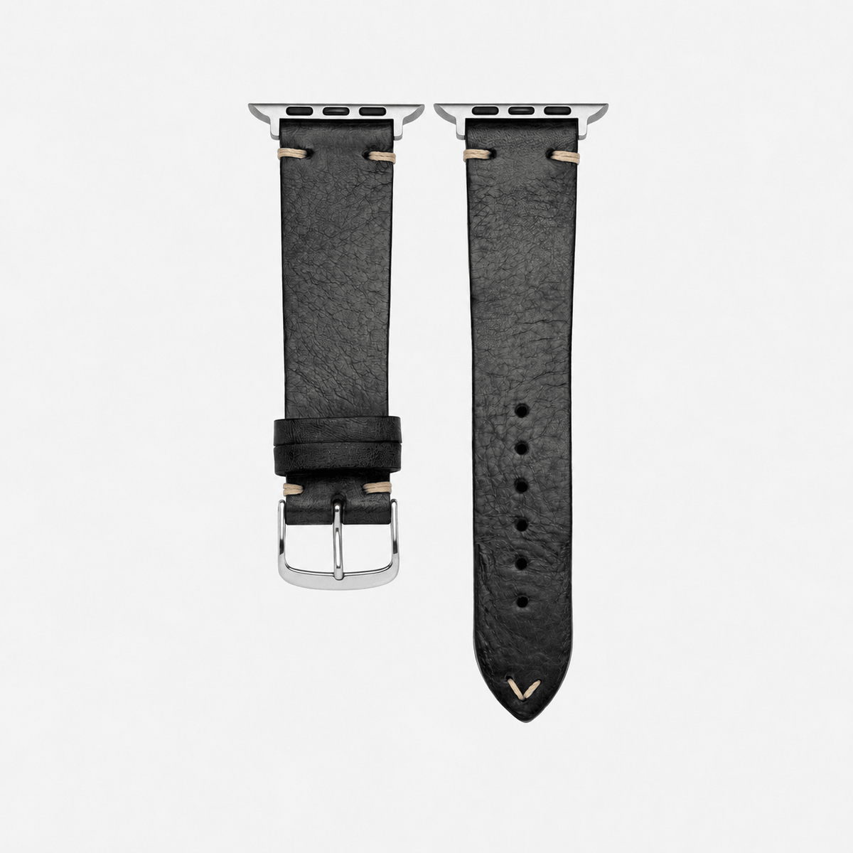 Hunter Apple Watch Band Leather Black