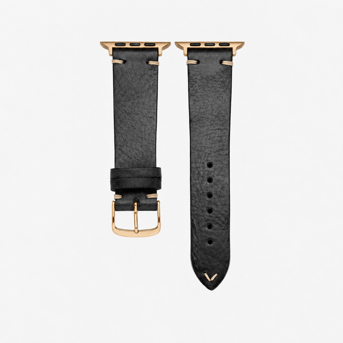 Hunter Apple Watch Band Leather Black