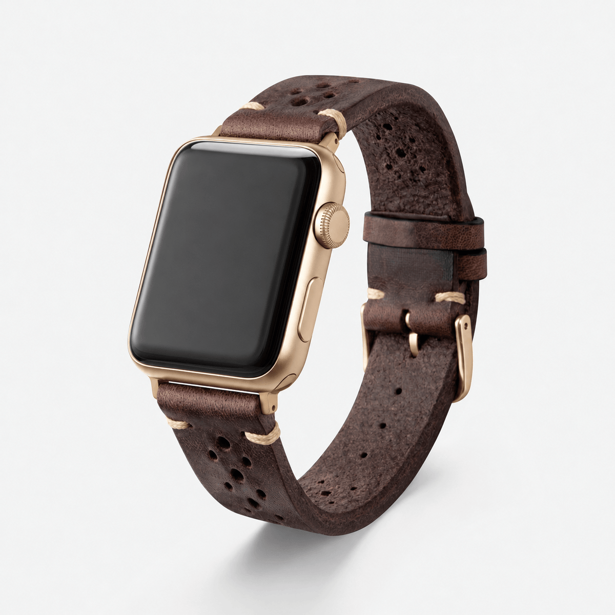 Rallye Leather Strap for Apple Watch Dark Brown