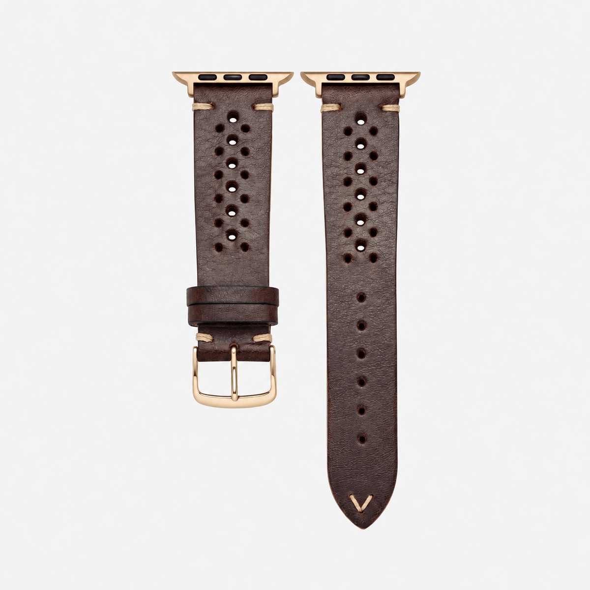 Rallye Leather Strap for Apple Watch Dark Brown