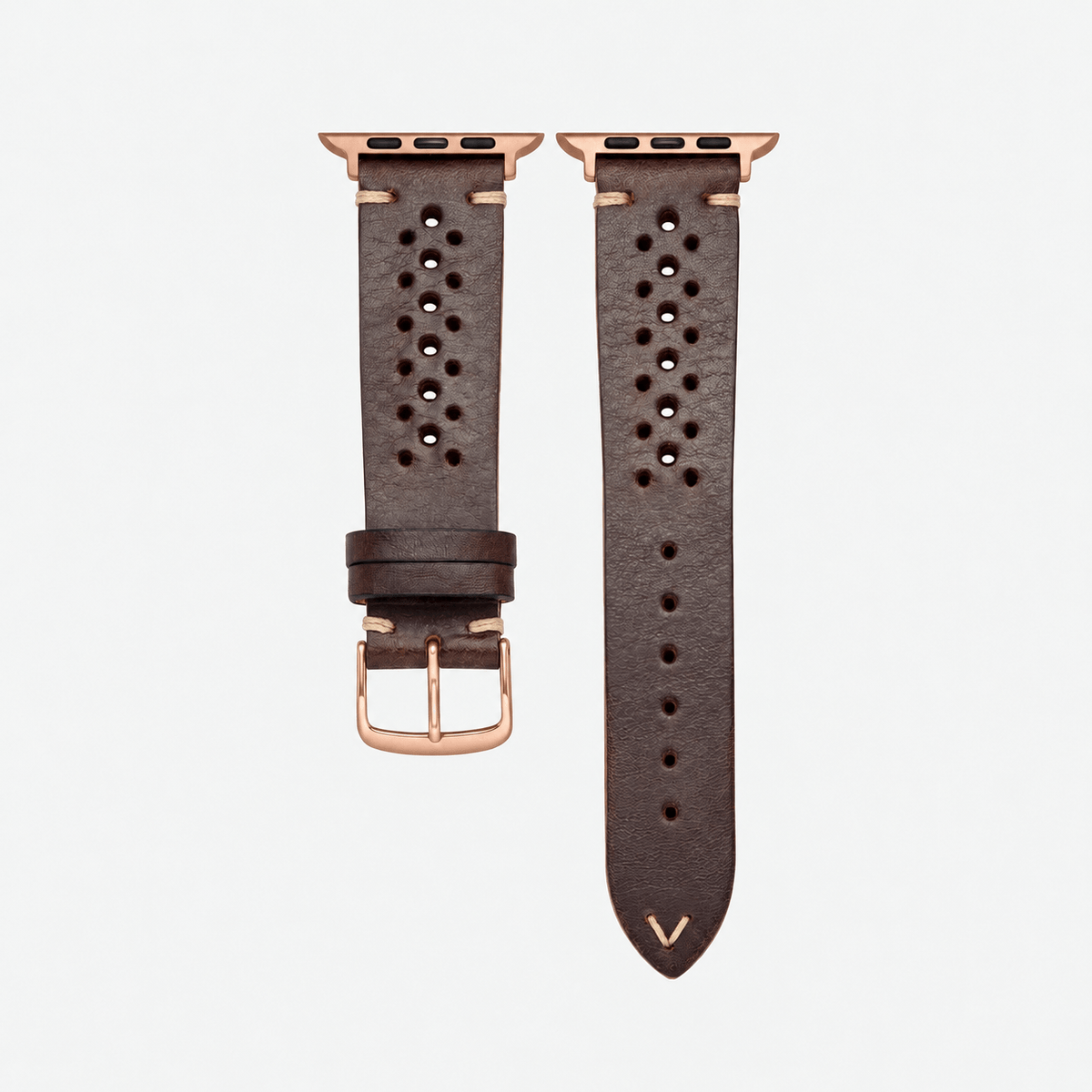 Rallye Leather Strap for Apple Watch Dark Brown