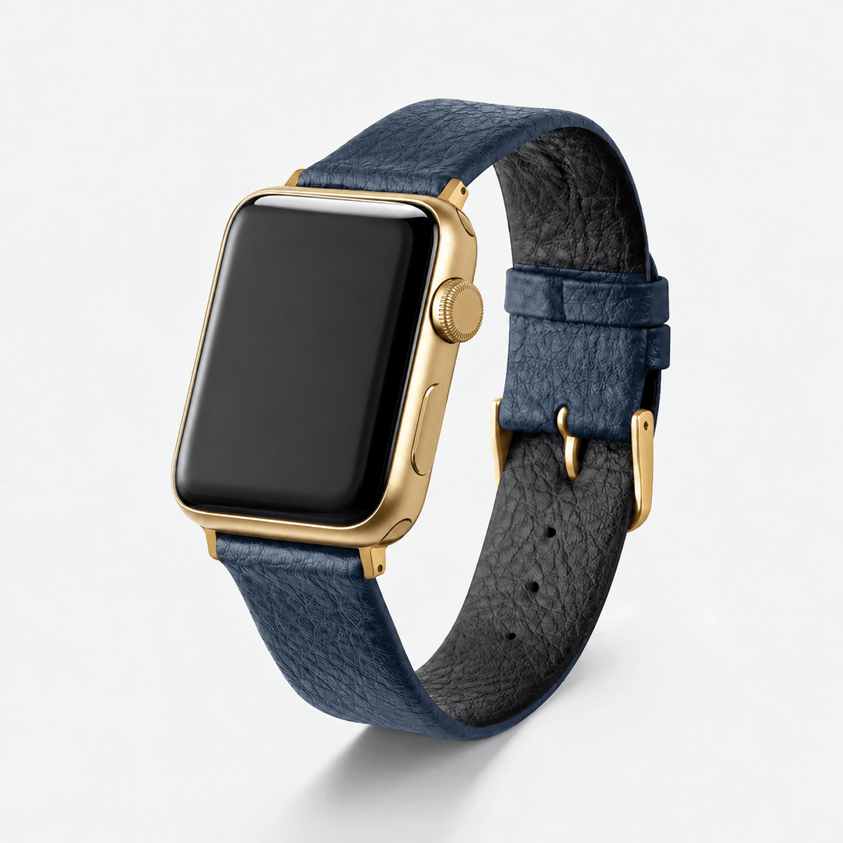 Apple Watch Lederarmband Vegan aus Weinleder – Blau
