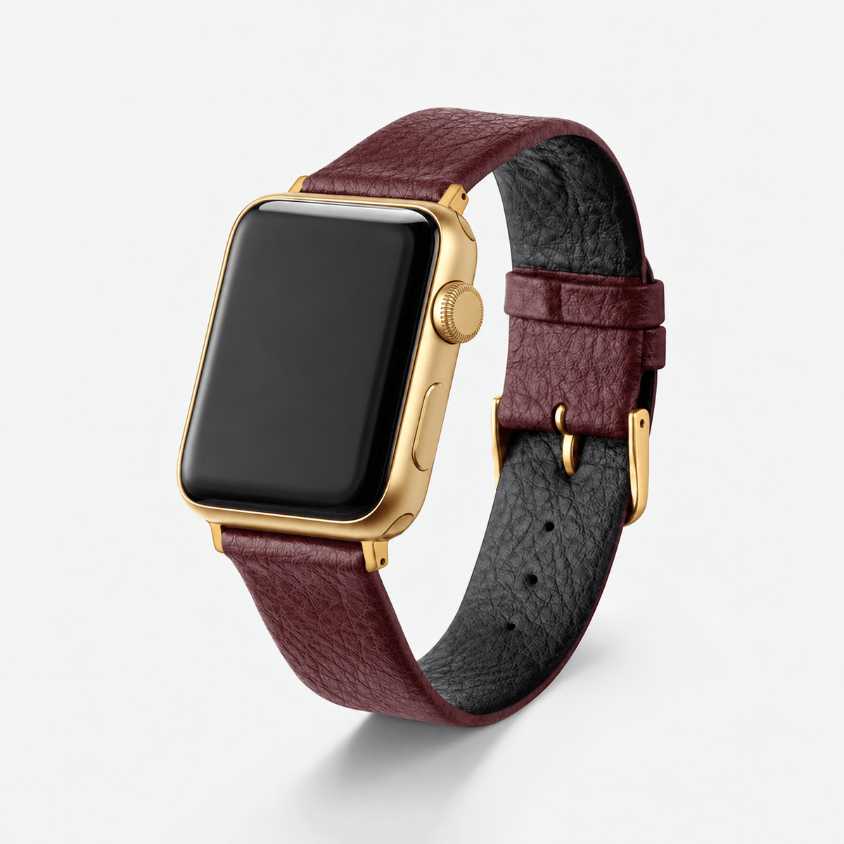 Apple Watch Lederarmband Vegan aus Weinleder – Bordeaux