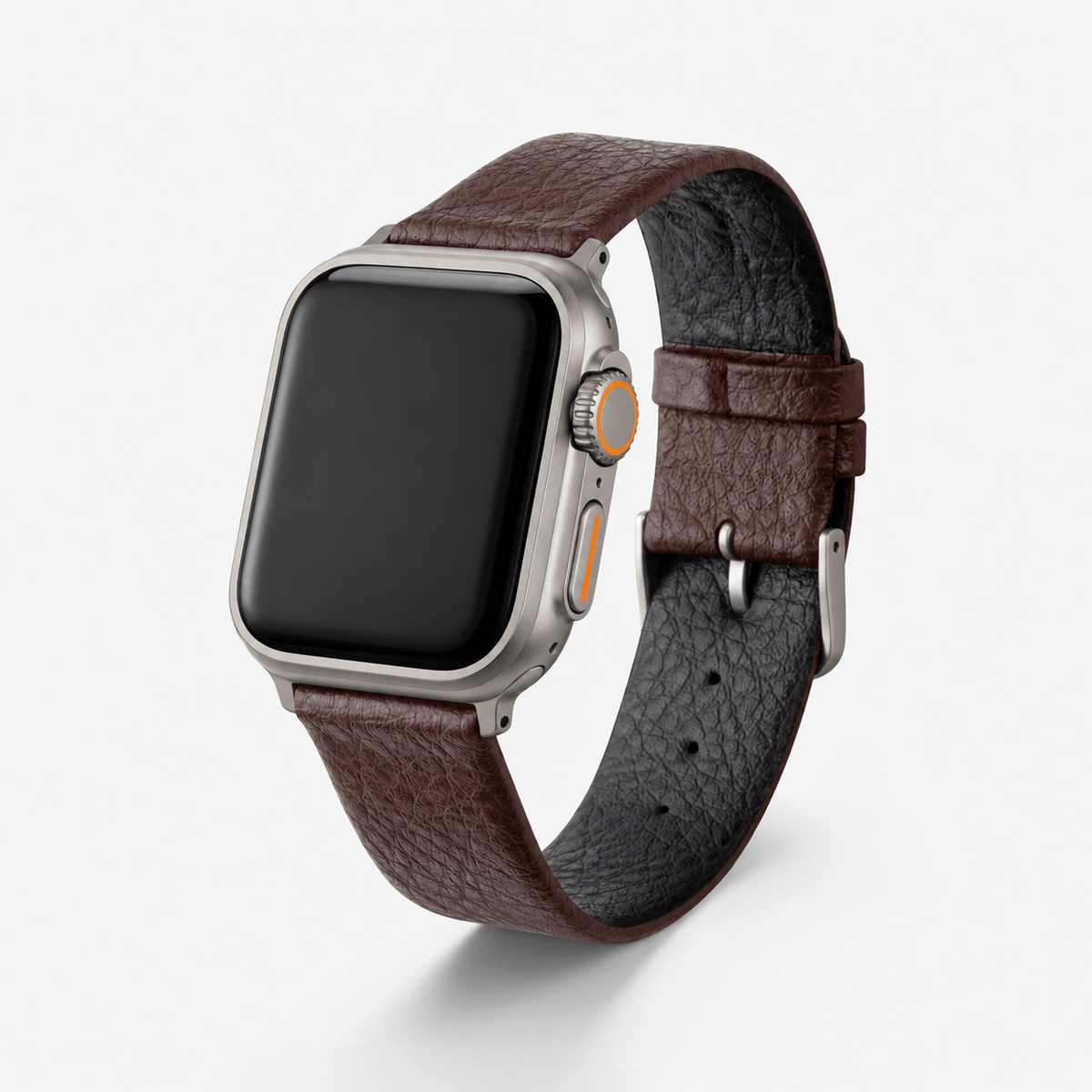 Apple Watch Lederarmband Vegan aus Weinleder – Dunkelbraun