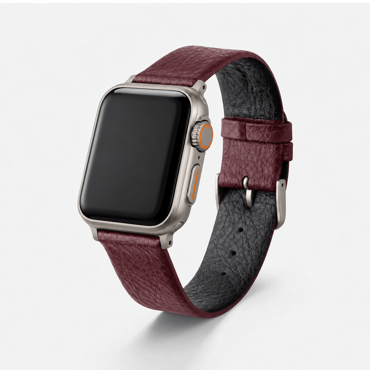 Apple Watch Lederarmband Vegan aus Weinleder – Bordeaux