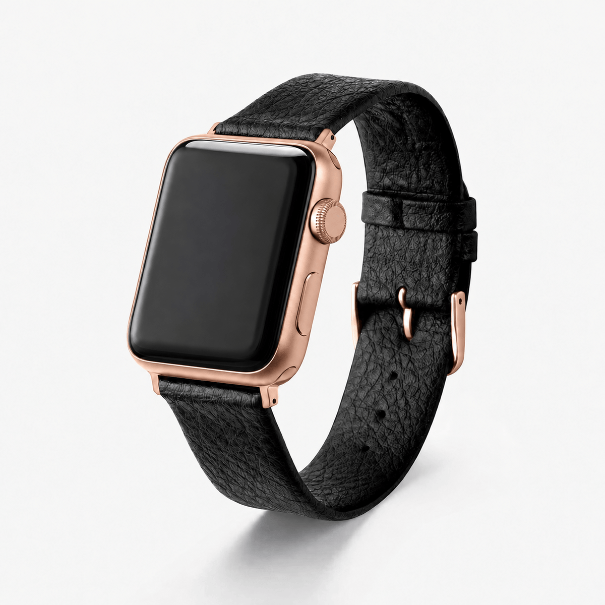 Apple Watch Vegan Leather Strap made from Wine Leather – Black
