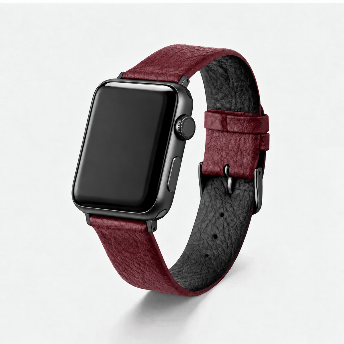 Apple Watch Lederarmband Vegan aus Weinleder – Bordeaux