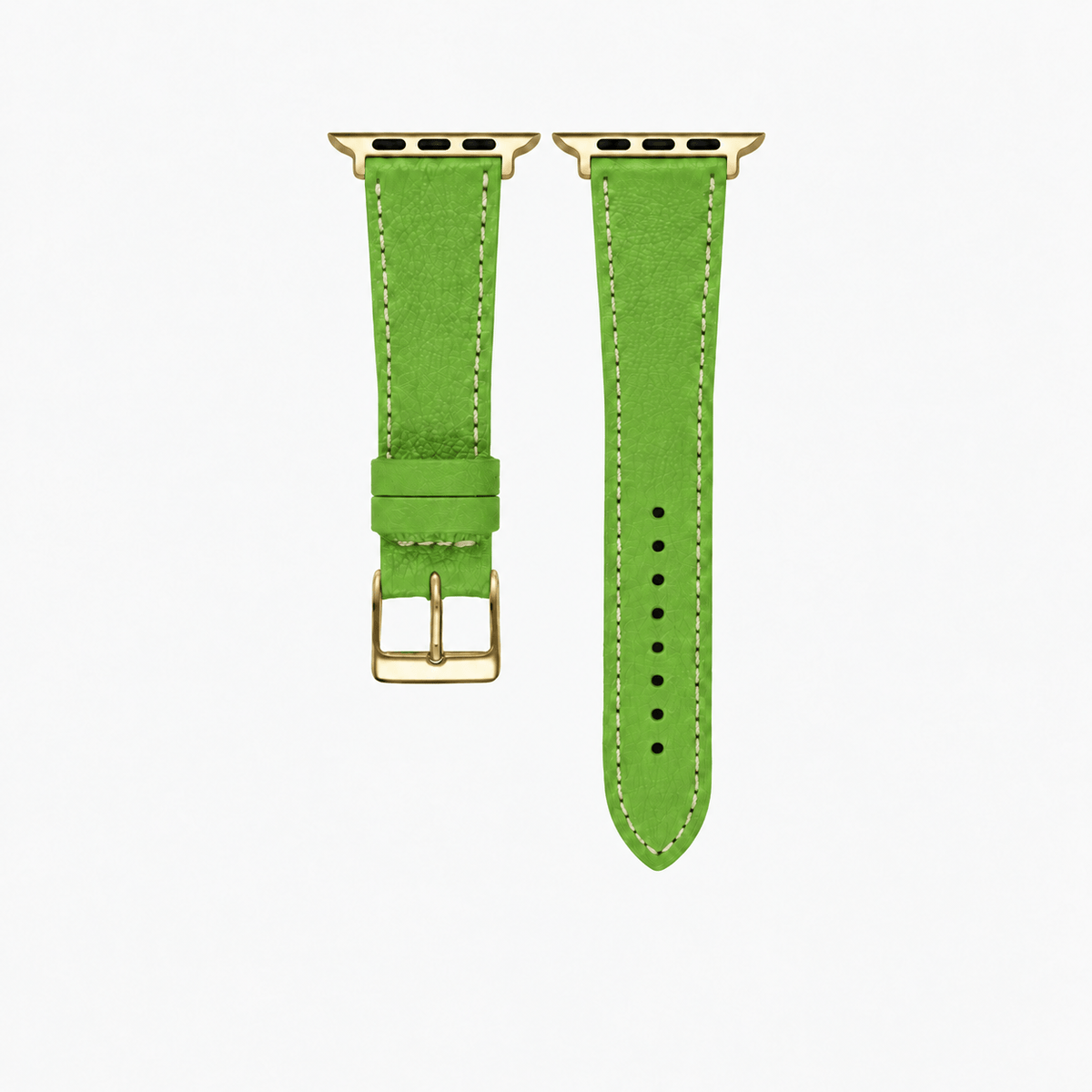Light green short Apple Watch band - Biarritz