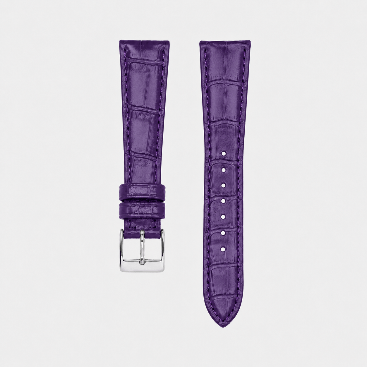 New Orleans Limited – Flat Watch Strap Made of Full Cut Louisiana Alligator Leather