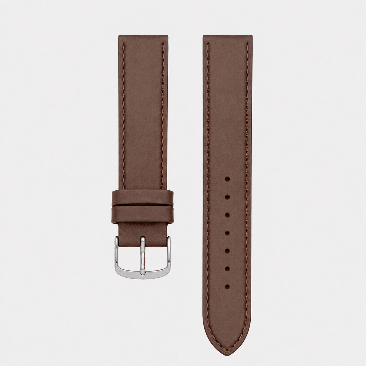 Toledo – Uhrenarmband aus deutschem Leder, handgefertigt aus feinstem Kalbleder in braun.