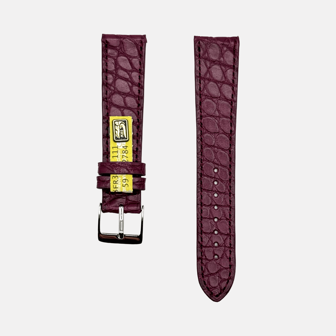 New Orleans – Flaches Uhrenarmband aus Louisiana-Alligatorleder kurze Länge 18mm, passend für Cartier, luxuriöses Armband