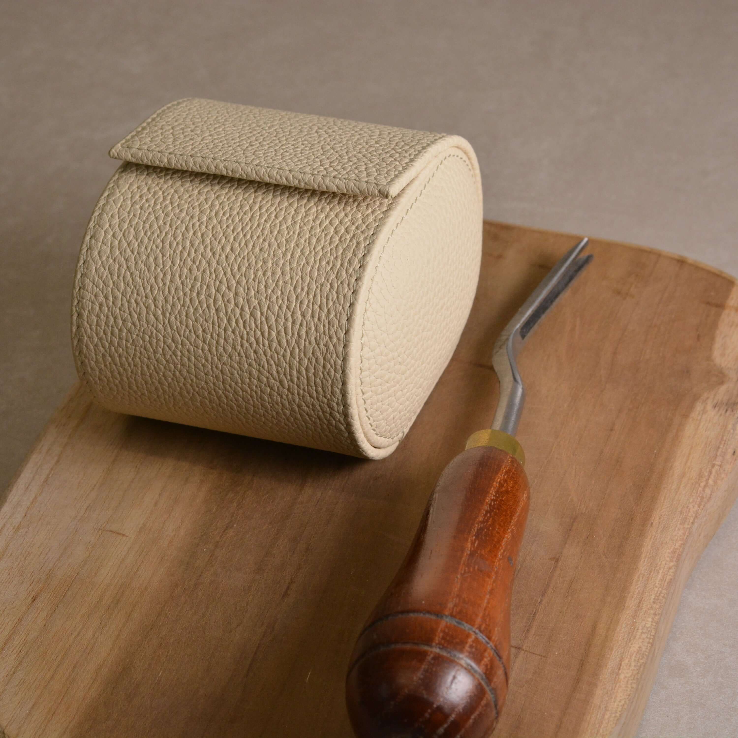 Watch roll for one watch Signature – High-quality German Togo leather