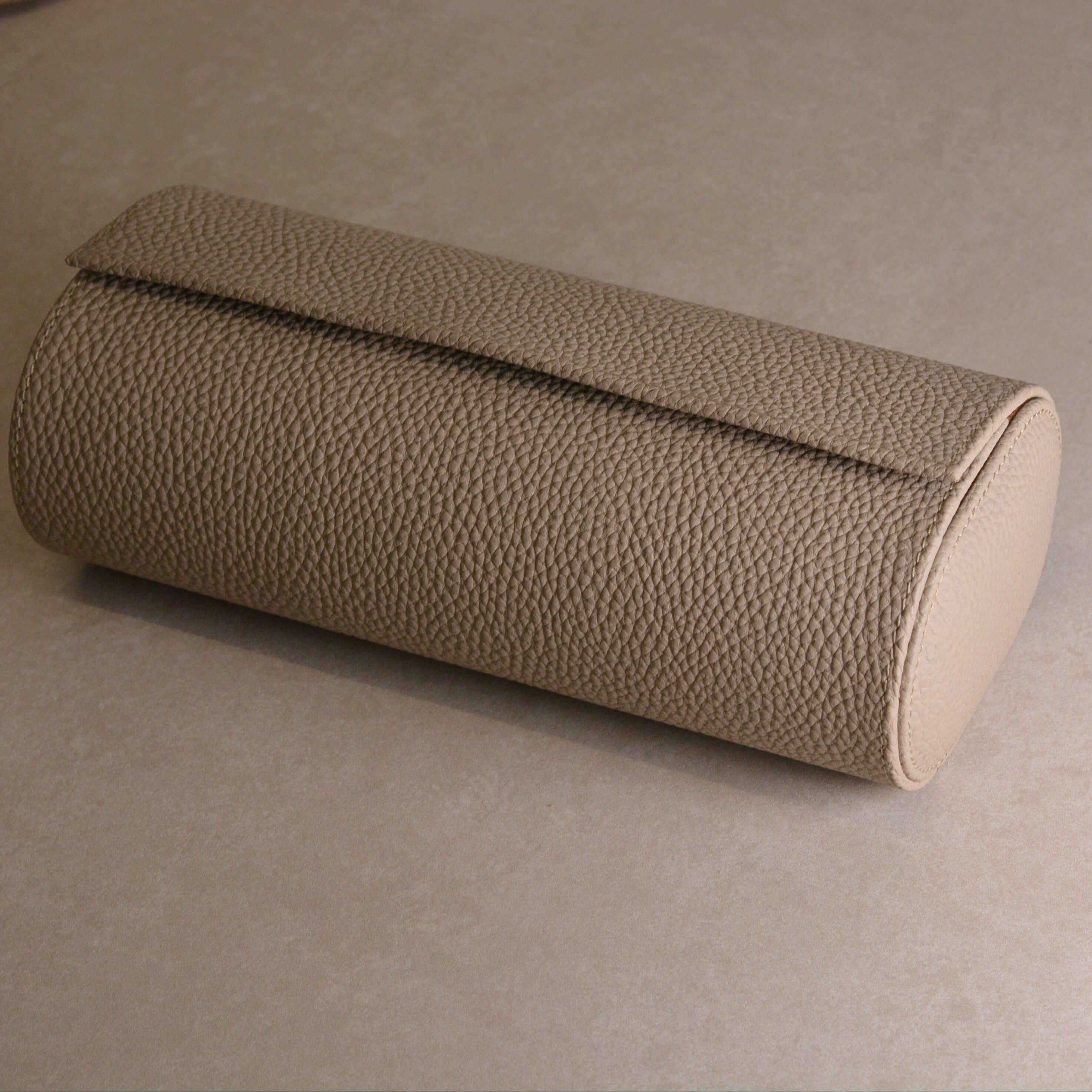 Watch roll for three watches Signature – High-quality German Togo leather