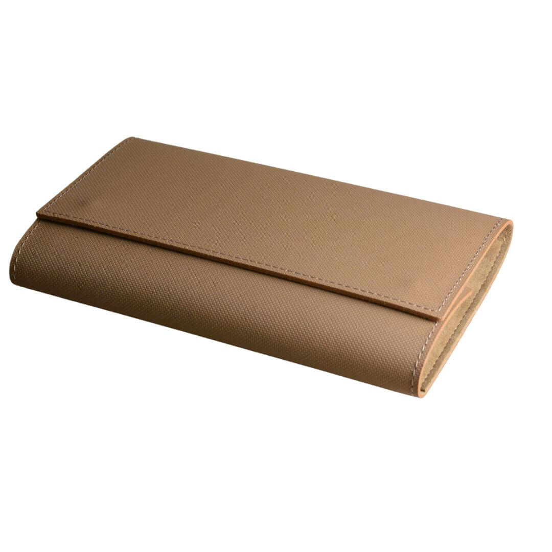 Elegantes Uhrenetui Leder Nautilusleder für 3 Uhren, wasserfestes Rindleder, Alcantara-Innenfutter, kompakte Größe, Made in Germany
