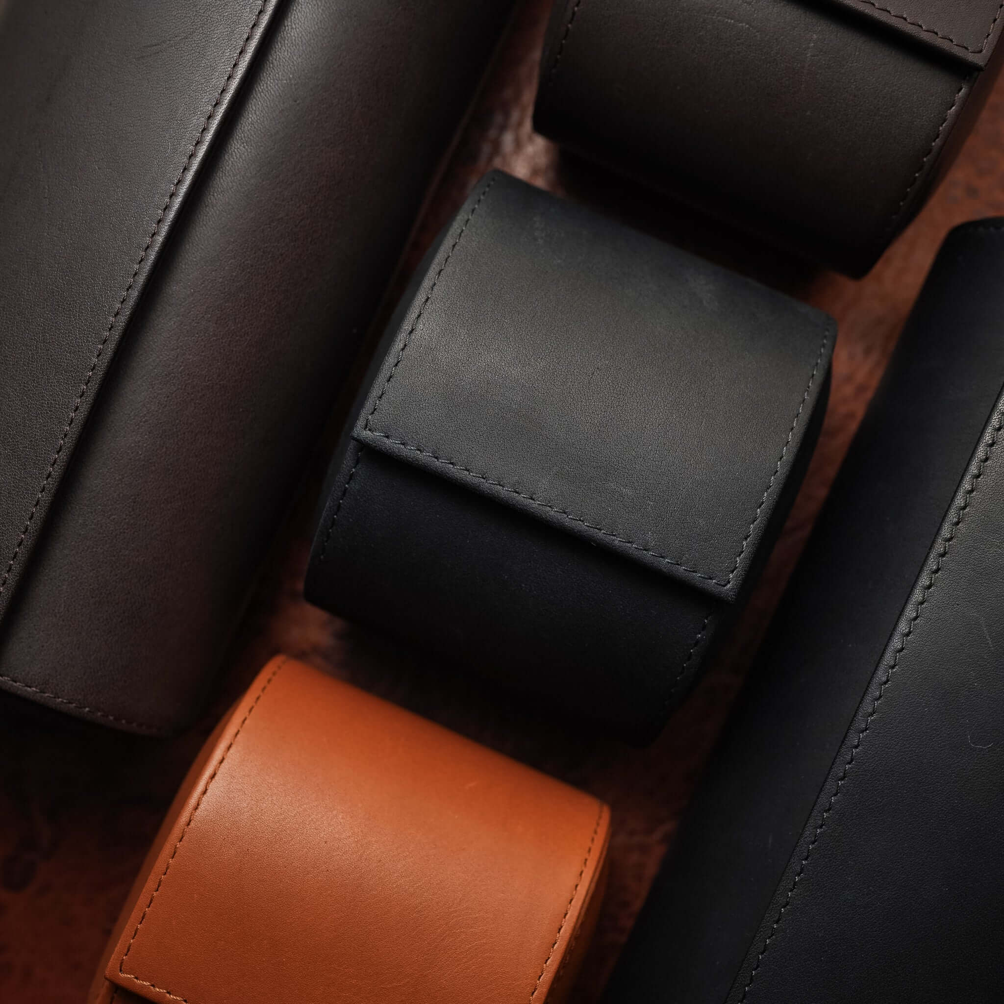 Watch roll for one watch Héritage – Finest French Barenia leather