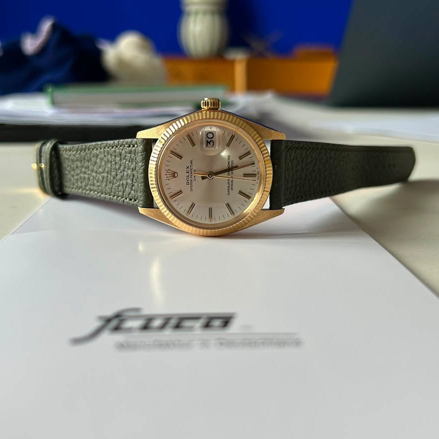 Deauville – Watch strap made of Togo leather