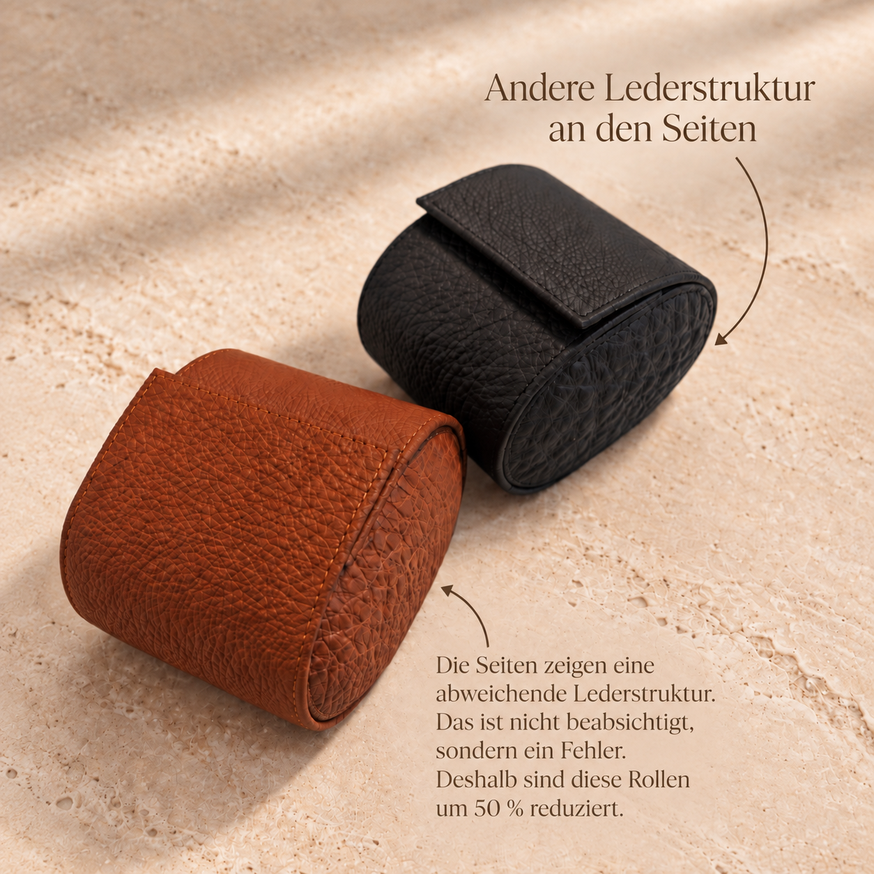 Second Choice Watch Rolls Signature - High-quality German Togo Leather