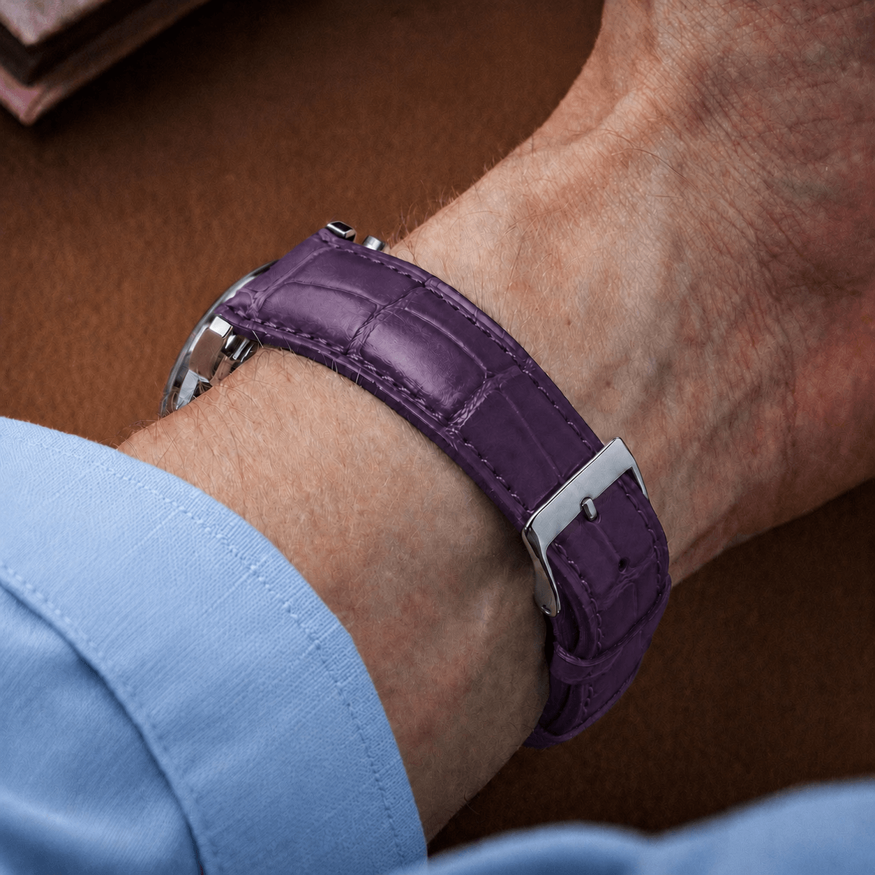 Full-Cut Alligator Leather Strap – Limited Edition Colors