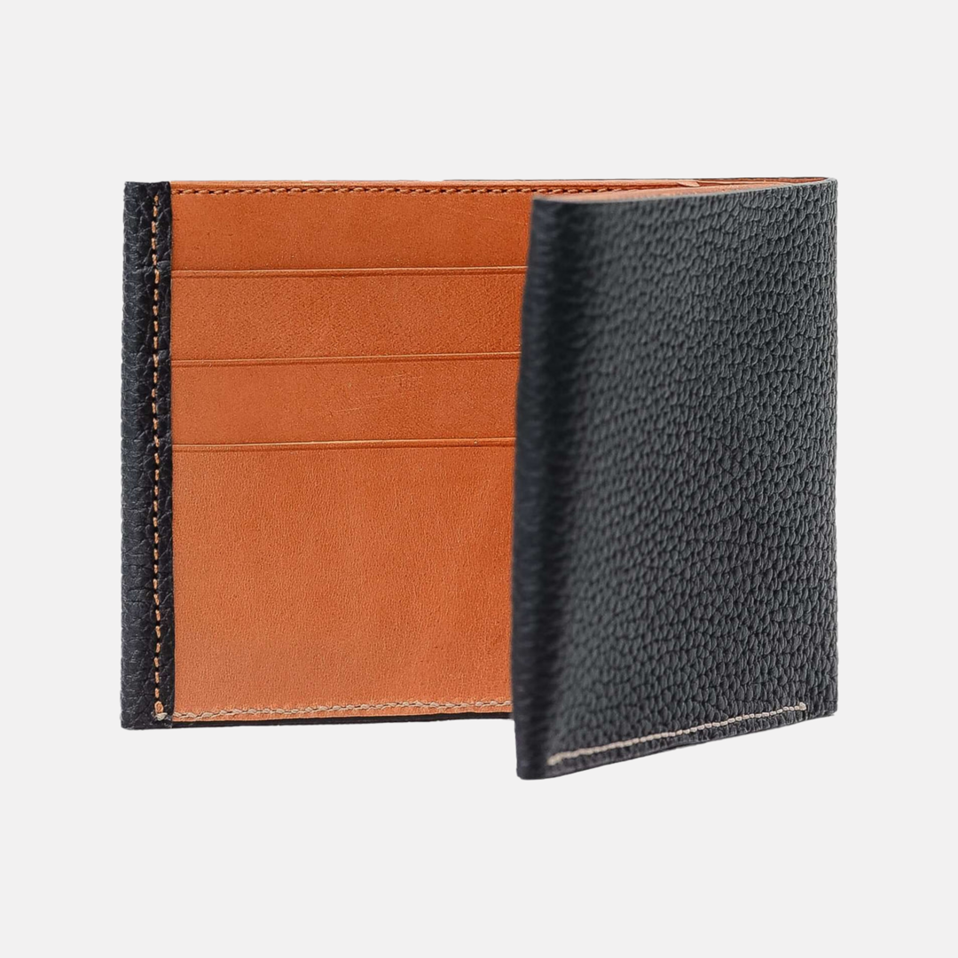 Eleganter Geldbeutel Herren Leder Deauville mit 6 Kartenfächern aus weichem Togo Kalbleder, ideal für stilvolle Männer.