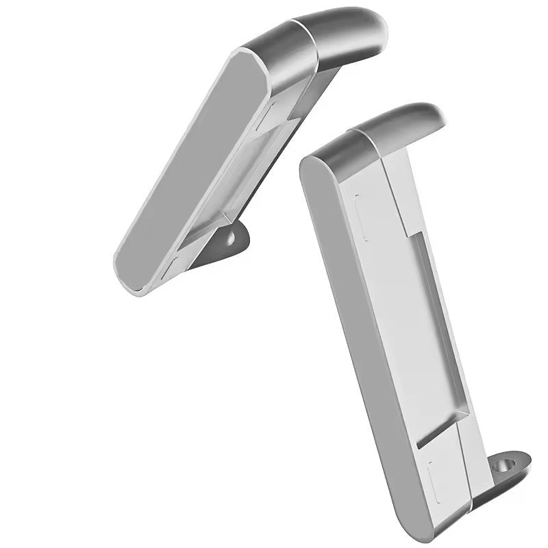 Adapter für Fitbit Versa 3 & 4, kompatibel mit 20mm und 22mm Armbändern, in silberner Ausführung, Vorder- und Seitenansicht.