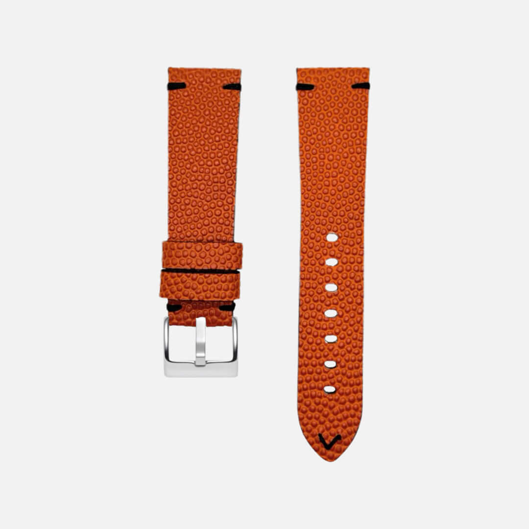 Courtside – Uhrenarmband Handgefertigt aus original Horween Basketballleder