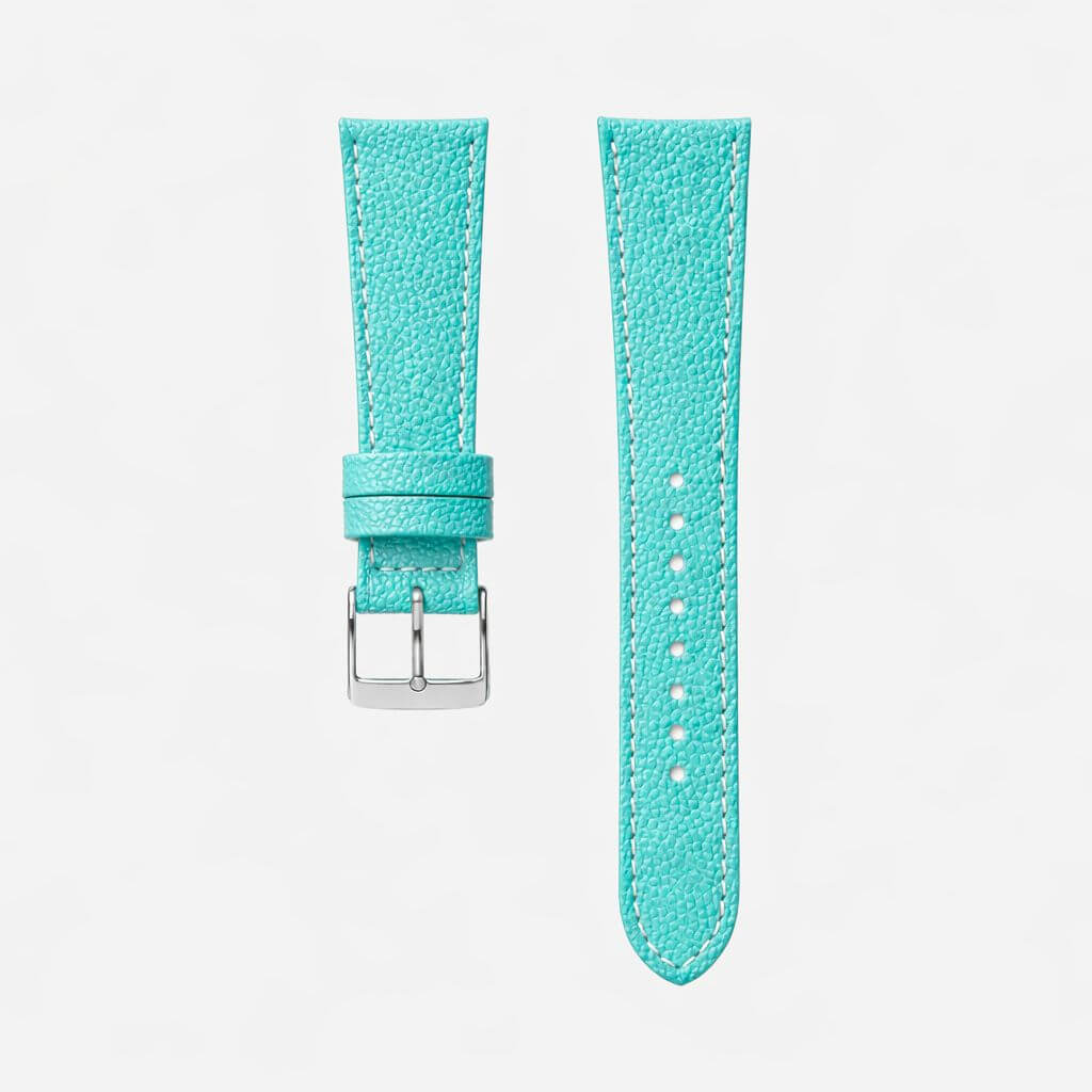 Caviar – Uhrenarmband aus edlem Kaviarleder in Türkis mit Kaviarstruktur und hochwertiger Verarbeitung.