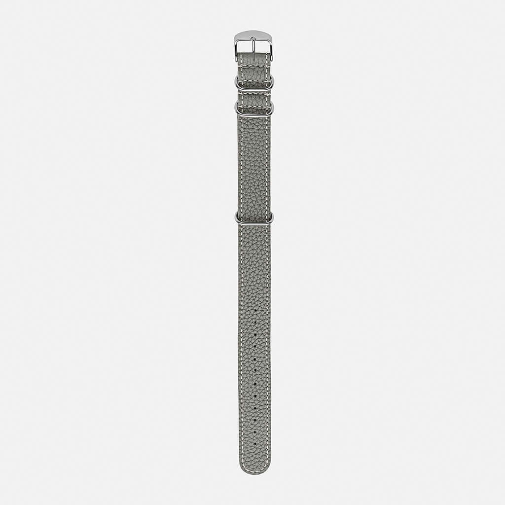 Nato leder uhrenarmband herren in grau, modernes und vielseitiges Accessoire.