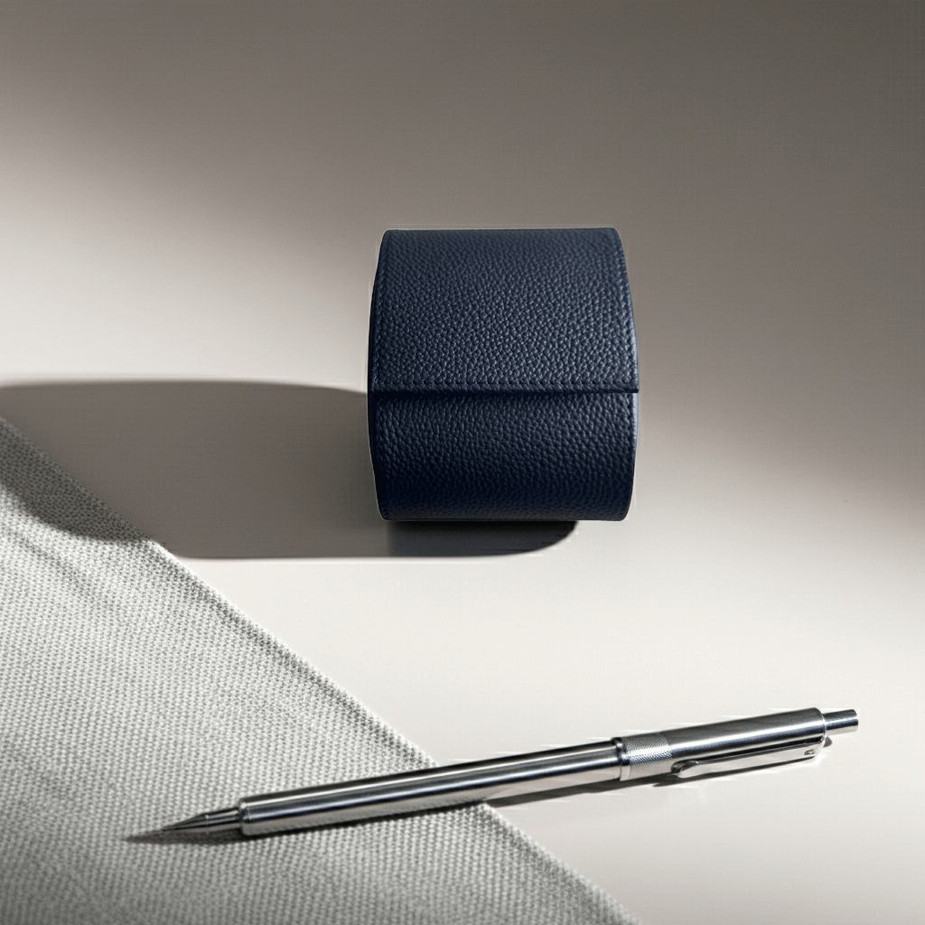 Uhrenrolle für eine Uhr Signature – Hochwertiges deutsches Togoleder, handgefertigt aus feinem genarbtem Kalbleder.