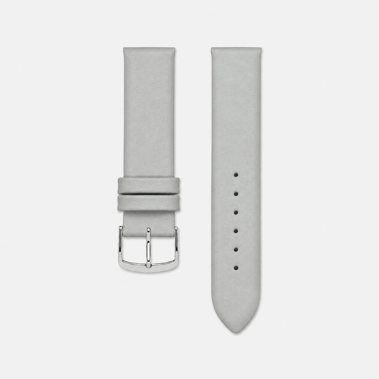 Holiday – Feines Uhrenarmband aus Leder für Damenuhren, hochwertiges Kalbleder in elegantem Grau.