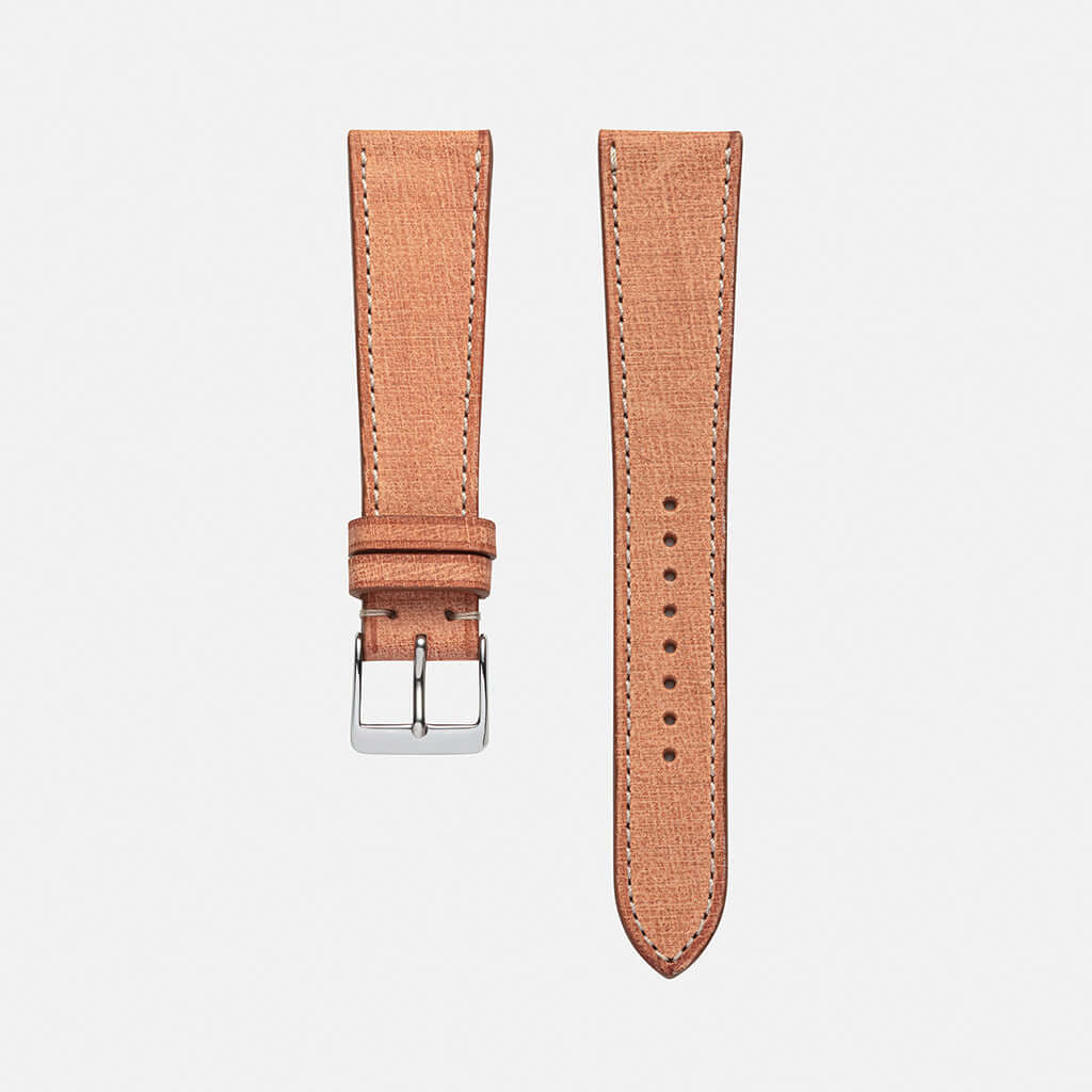 Hellbraunes vegetabil gegerbtes Uhrenarmband – Handgefertigtes Armband aus hochwertigem, nachhaltigem Leder, Made in Germany, ideal für Luxusuhren wie Omega Seamaster