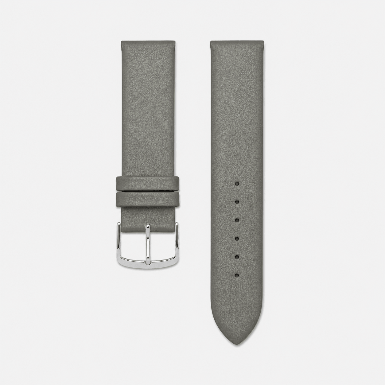 Holiday – Feines Uhrenarmband aus Leder für Damenuhren in elegantem Grauton, aus hochwertigem Kalbleder gefertigt.