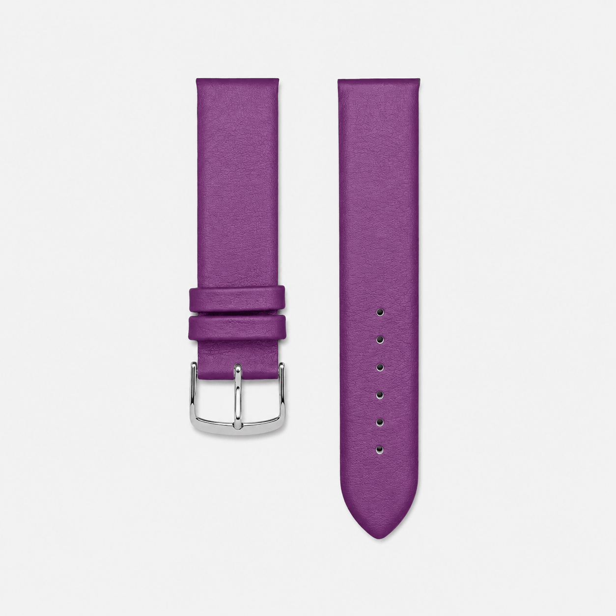 Holiday – Feines Uhrenarmband aus Leder für Damenuhren in lila Kalbleder mit eleganter Schnalle.