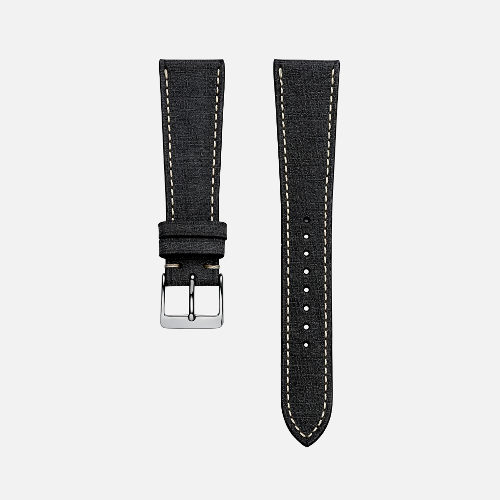 Babele – Armband aus hochwertigem italienischen Kalbleder in klassischem Schwarz, elegantes Design aus pflanzlich gegerbtem Leder.