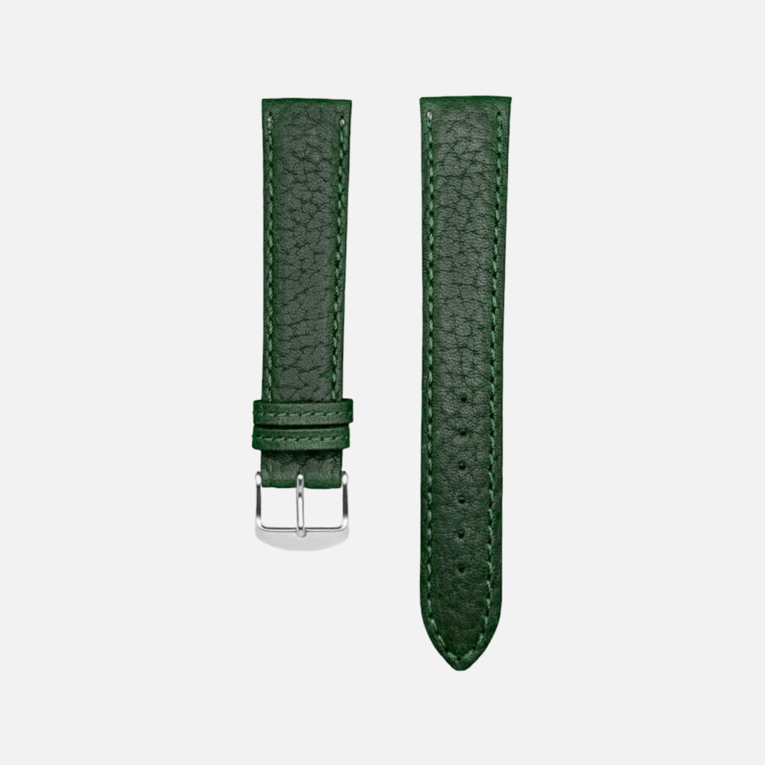 Torro Stierleder Uhrenarmband in grüner Farbe, perfekt für dicke Arme, gefertigt aus hochwertigem Stiernackenleder.
